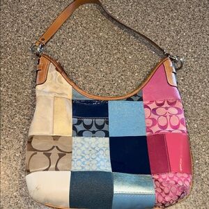 Y2k coach patchwork hobo- rare!